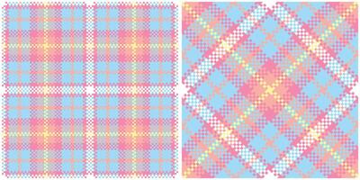 Plaid Pattern Seamless. Tartan Plaid Seamless Pattern. Template for Design Ornament. Seamless Fabric Texture. vector