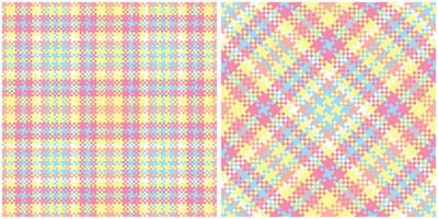 Plaid Pattern Seamless. Tartan Plaid Seamless Pattern. Seamless Tartan Illustration Set for Scarf, Blanket, Other Modern Spring Summer Autumn Winter Holiday Fabric Print. vector