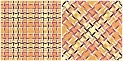 Plaid Patterns Seamless. Checker Pattern Traditional Scottish Woven Fabric. Lumberjack Shirt Flannel Textile. Pattern Tile Swatch Included. vector