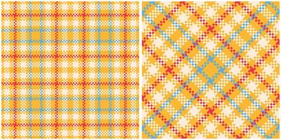 Plaid Patterns Seamless. Checkerboard Pattern Template for Design Ornament. Seamless Fabric Texture. vector