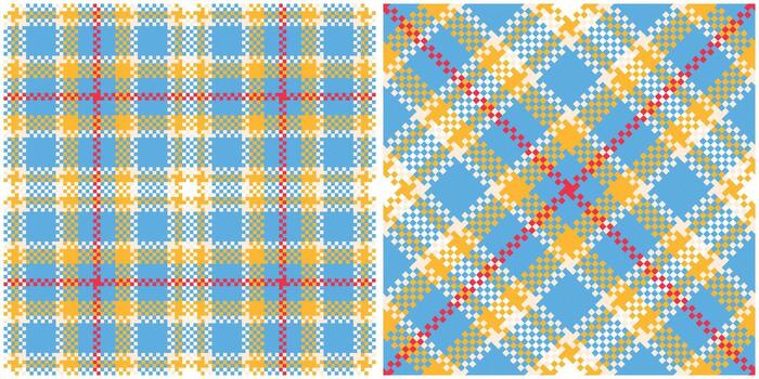 Plaid Patterns Seamless. Checker Pattern Template for Design Ornament. Seamless Fabric Texture. vector