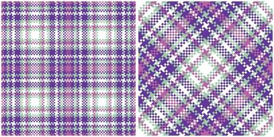 Scottish Tartan Pattern. Plaids Pattern Seamless Seamless Tartan Illustration Set for Scarf, Blanket, Other Modern Spring Summer Autumn Winter Holiday Fabric Print. vector