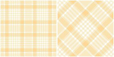 Scottish Tartan Pattern. Gingham Patterns Seamless Tartan Illustration Set for Scarf, Blanket, Other Modern Spring Summer Autumn Winter Holiday Fabric Print. vector