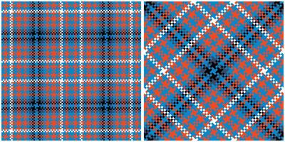 Scottish Tartan Seamless Pattern. Plaid Pattern Seamless Seamless Tartan Illustration Set for Scarf, Blanket, Other Modern Spring Summer Autumn Winter Holiday Fabric Print. vector