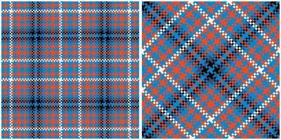 Scottish Tartan Seamless Pattern. Plaid Pattern Seamless Seamless Tartan Illustration Set for Scarf, Blanket, Other Modern Spring Summer Autumn Winter Holiday Fabric Print. vector