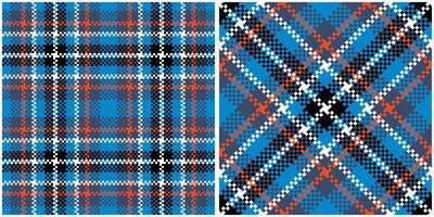 Scottish Tartan Seamless Pattern. Plaid Pattern Seamless Template for Design Ornament. Seamless Fabric Texture. vector