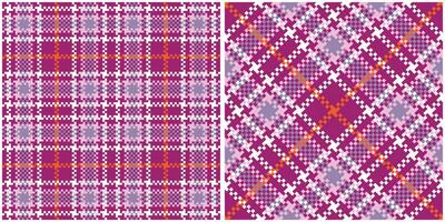 Scottish Tartan Seamless Pattern. Tartan Seamless Pattern Seamless Tartan Illustration Set for Scarf, Blanket, Other Modern Spring Summer Autumn Winter Holiday Fabric Print. vector