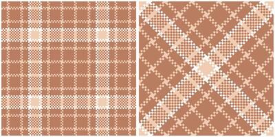 Scottish Tartan Seamless Pattern. Tartan Plaid Seamless Pattern. Traditional Scottish Woven Fabric. Lumberjack Shirt Flannel Textile. Pattern Tile Swatch Included. vector
