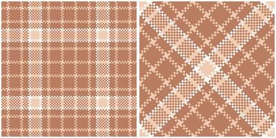 Scottish Tartan Seamless Pattern. Tartan Plaid Seamless Pattern. Traditional Scottish Woven Fabric. Lumberjack Shirt Flannel Textile. Pattern Tile Swatch Included. vector