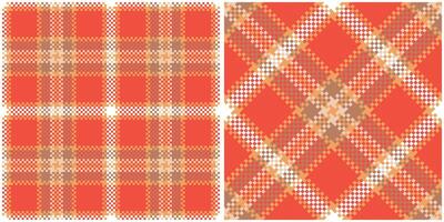 Scottish Tartan Seamless Pattern. Tartan Plaid Seamless Pattern. Template for Design Ornament. Seamless Fabric Texture. vector