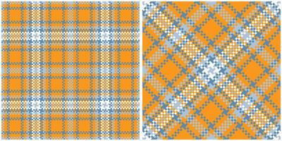 Tartan Plaid Seamless Pattern. Plaids Pattern Seamless. Traditional Scottish Woven Fabric. Lumberjack Shirt Flannel Textile. Pattern Tile Swatch Included. vector