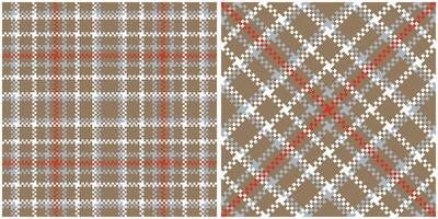 Tartan Plaid Seamless Pattern. Checkerboard Pattern. Traditional Scottish Woven Fabric. Lumberjack Shirt Flannel Textile. Pattern Tile Swatch Included. vector