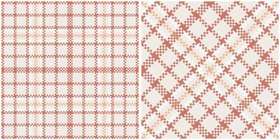 Classic Scottish Tartan Design. Plaids Pattern Seamless. Seamless Tartan Illustration Set for Scarf, Blanket, Other Modern Spring Summer Autumn Winter Holiday Fabric Print. vector