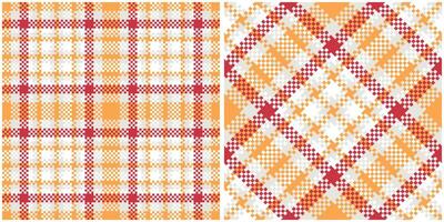 Classic Scottish Tartan Design. Checker Pattern. Seamless Tartan Illustration Set for Scarf, Blanket, Other Modern Spring Summer Autumn Winter Holiday Fabric Print. vector