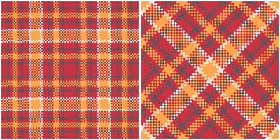 Classic Scottish Tartan Design. Checkerboard Pattern. Traditional Scottish Woven Fabric. Lumberjack Shirt Flannel Textile. Pattern Tile Swatch Included. vector