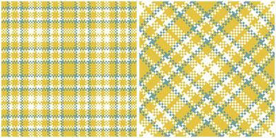 Tartan Plaid Seamless Pattern. Tartan Seamless Pattern. Seamless Tartan Illustration Set for Scarf, Blanket, Other Modern Spring Summer Autumn Winter Holiday Fabric Print. vector