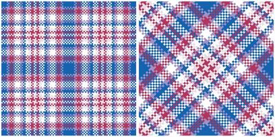 Tartan Plaid Seamless Pattern. Gingham Patterns. Template for Design Ornament. Seamless Fabric Texture. Illustration vector