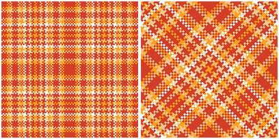 Tartan Plaid Pattern Seamless. Scottish Plaid, Traditional Scottish Woven Fabric. Lumberjack Shirt Flannel Textile. Pattern Tile Swatch Included. vector