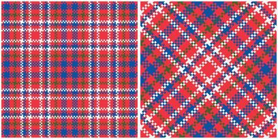Scottish Tartan Plaid Seamless Pattern, Gingham Patterns. Seamless Tartan Illustration Set for Scarf, Blanket, Other Modern Spring Summer Autumn Winter Holiday Fabric Print. vector