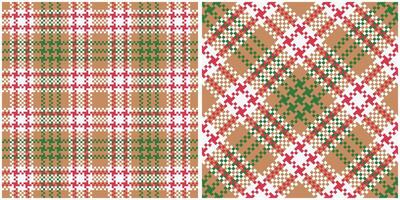 Scottish Tartan Plaid Seamless Pattern, Sweet Plaid Patterns Seamless. Seamless Tartan Illustration Set for Scarf, Blanket, Other Modern Spring Summer Autumn Winter Holiday Fabric Print. vector