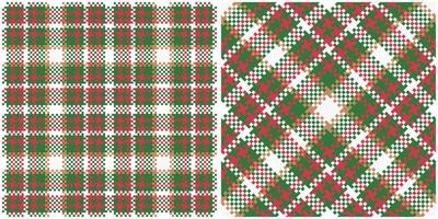 Scottish Tartan Plaid Seamless Pattern, Checker Pattern. Seamless Tartan Illustration Set for Scarf, Blanket, Other Modern Spring Summer Autumn Winter Holiday Fabric Print. vector