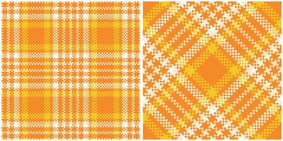 Tartan Pattern Seamless. Tartan Plaid Seamless Pattern. Seamless Tartan Illustration Set for Scarf, Blanket, Other Modern Spring Summer Autumn Winter Holiday Fabric Print. vector