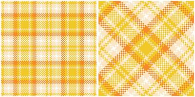 Tartan Pattern Seamless. Pastel Classic Plaid Tartan Template for Design Ornament. Seamless Fabric Texture. vector