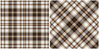 Plaids Pattern Seamless. Checkerboard Pattern Traditional Scottish Woven Fabric. Lumberjack Shirt Flannel Textile. Pattern Tile Swatch Included. vector