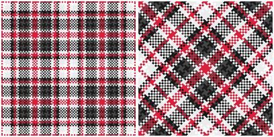 Plaids Pattern Seamless. Scottish Plaid, Seamless Tartan Illustration Set for Scarf, Blanket, Other Modern Spring Summer Autumn Winter Holiday Fabric Print. vector