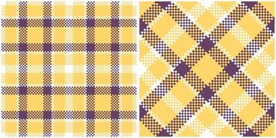 Plaids Pattern Seamless. Abstract Check Plaid Pattern Traditional Scottish Woven Fabric. Lumberjack Shirt Flannel Textile. Pattern Tile Swatch Included. vector