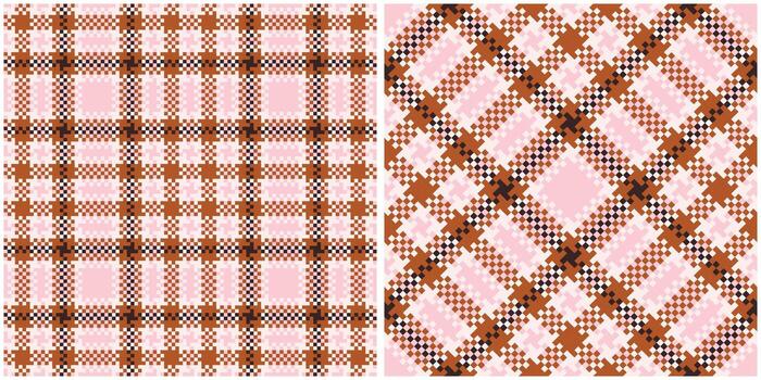 Plaid Pattern Seamless. Checker Pattern Template for Design Ornament. Seamless Fabric Texture. vector
