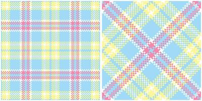 Plaid Pattern Seamless. Tartan Plaid Seamless Pattern. Traditional Scottish Woven Fabric. Lumberjack Shirt Flannel Textile. Pattern Tile Swatch Included. vector