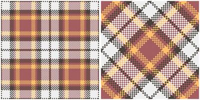 Plaid Pattern Seamless. Classic Scottish Tartan Design. Template for Design Ornament. Seamless Fabric Texture. vector