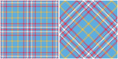 Plaid Patterns Seamless. Checker Pattern Template for Design Ornament. Seamless Fabric Texture. vector