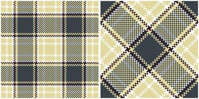 Plaid Patterns Seamless. Scottish Tartan Pattern Seamless Tartan Illustration Set for Scarf, Blanket, Other Modern Spring Summer Autumn Winter Holiday Fabric Print. vector