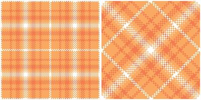 Scottish Tartan Seamless Pattern. Plaids Pattern Seamless Seamless Tartan Illustration Set for Scarf, Blanket, Other Modern Spring Summer Autumn Winter Holiday Fabric Print. vector