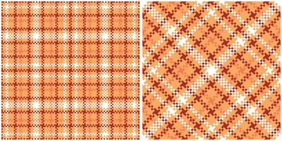 Scottish Tartan Seamless Pattern. Plaid Pattern Seamless Traditional Scottish Woven Fabric. Lumberjack Shirt Flannel Textile. Pattern Tile Swatch Included. vector