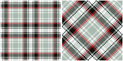 Scottish Tartan Seamless Pattern. Classic Plaid Tartan Traditional Scottish Woven Fabric. Lumberjack Shirt Flannel Textile. Pattern Tile Swatch Included. vector