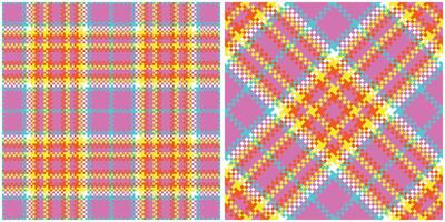 Scottish Tartan Seamless Pattern. Traditional Scottish Checkered Background. Traditional Scottish Woven Fabric. Lumberjack Shirt Flannel Textile. Pattern Tile Swatch Included. vector