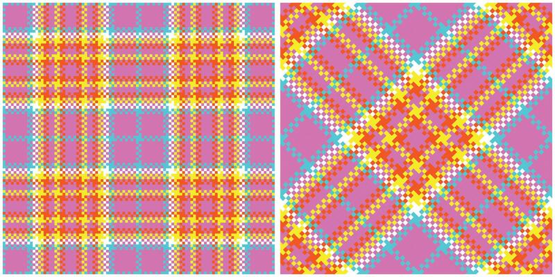Scottish Tartan Seamless Pattern. Traditional Scottish Checkered Background. Traditional Scottish Woven Fabric. Lumberjack Shirt Flannel Textile. Pattern Tile Swatch Included.