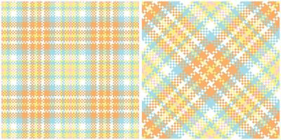 Scottish Tartan Seamless Pattern. Abstract Check Plaid Pattern Traditional Scottish Woven Fabric. Lumberjack Shirt Flannel Textile. Pattern Tile Swatch Included. vector