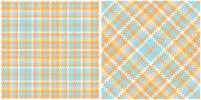 Scottish Tartan Seamless Pattern. Abstract Check Plaid Pattern Seamless Tartan Illustration Set for Scarf, Blanket, Other Modern Spring Summer Autumn Winter Holiday Fabric Print. vector