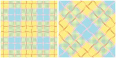 Scottish Tartan Seamless Pattern. Traditional Scottish Checkered Background. Seamless Tartan Illustration Set for Scarf, Blanket, Other Modern Spring Summer Autumn Winter Holiday Fabric Print. vector