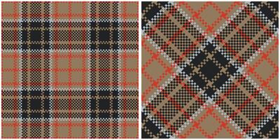 Tartan Plaid Seamless Pattern. Checkerboard Pattern. Traditional Scottish Woven Fabric. Lumberjack Shirt Flannel Textile. Pattern Tile Swatch Included. vector
