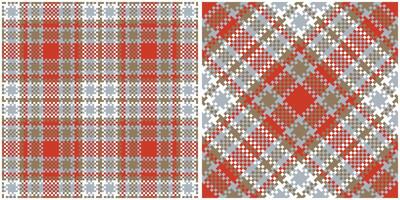 Tartan Plaid Seamless Pattern. Tartan Seamless Pattern. Seamless Tartan Illustration Set for Scarf, Blanket, Other Modern Spring Summer Autumn Winter Holiday Fabric Print. vector