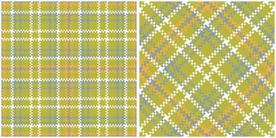 Tartan Plaid Seamless Pattern. Plaids Pattern Seamless. Seamless Tartan Illustration Set for Scarf, Blanket, Other Modern Spring Summer Autumn Winter Holiday Fabric Print. vector