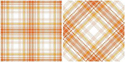 Classic Scottish Tartan Design. Abstract Check Plaid Pattern. Traditional Scottish Woven Fabric. Lumberjack Shirt Flannel Textile. Pattern Tile Swatch Included. vector
