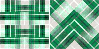 Tartan Plaid Seamless Pattern. Checkerboard Pattern. Seamless Tartan Illustration Set for Scarf, Blanket, Other Modern Spring Summer Autumn Winter Holiday Fabric Print. vector