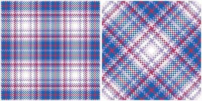 Tartan Plaid Seamless Pattern. Classic Plaid Tartan. Seamless Tartan Illustration Set for Scarf, Blanket, Other Modern Spring Summer Autumn Winter Holiday Fabric Print. vector