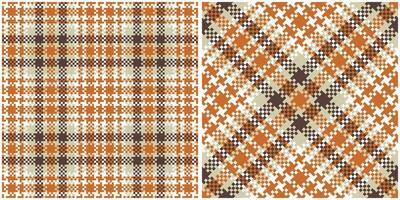 Tartan Plaid Seamless Pattern. Abstract Check Plaid Pattern. Seamless Tartan Illustration Set for Scarf, Blanket, Other Modern Spring Summer Autumn Winter Holiday Fabric Print. vector
